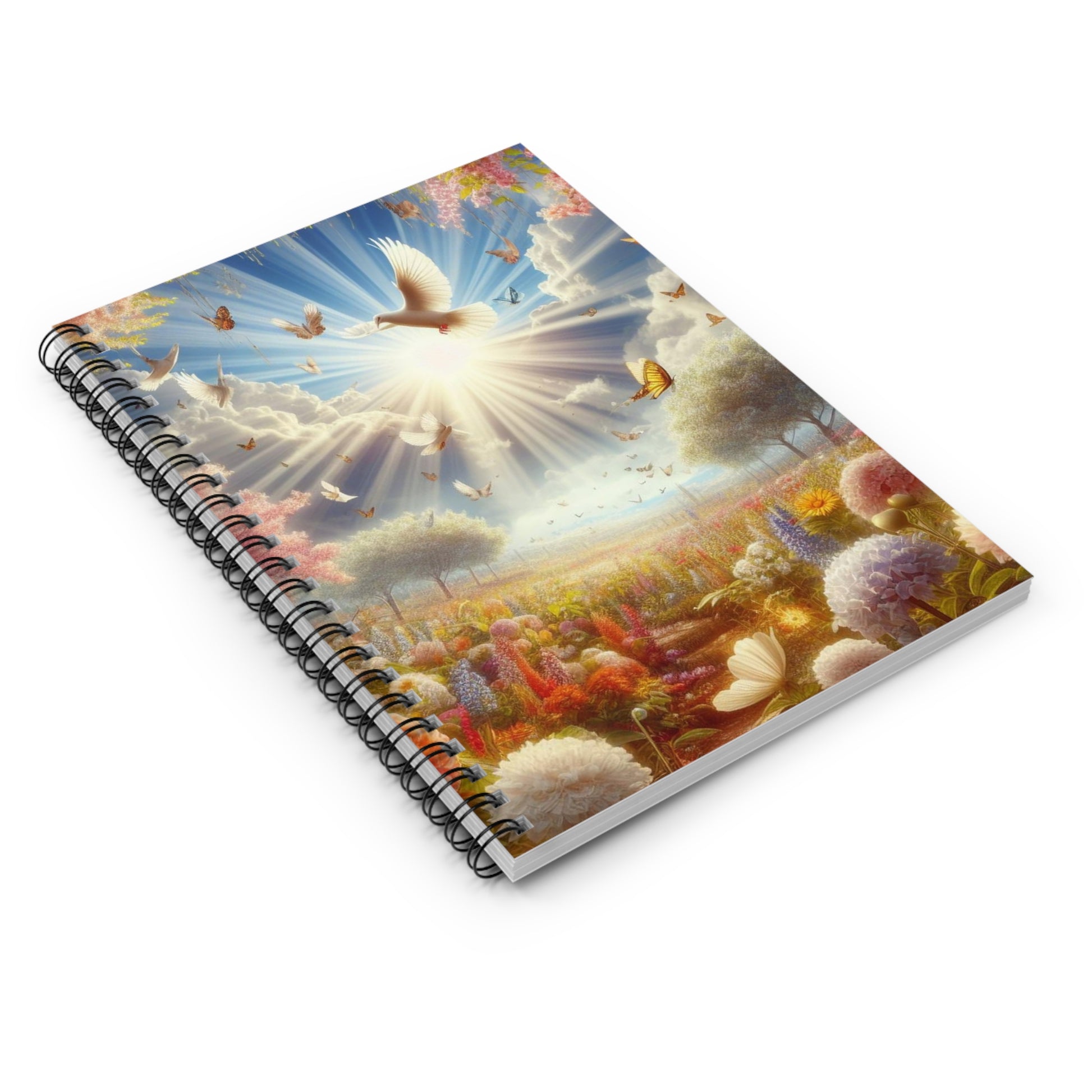 Heavenly Spiral Notebook - Ruled Line - One Size - Paper products