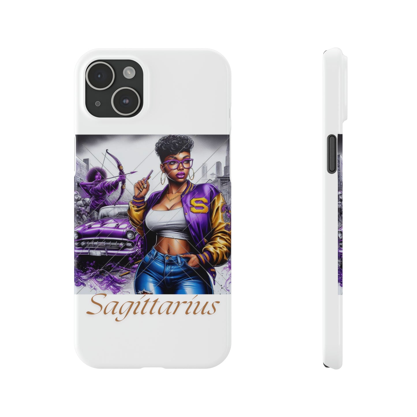 Sagittarius Slim Phone Cases - iPhone 15 Plus - Phone Case