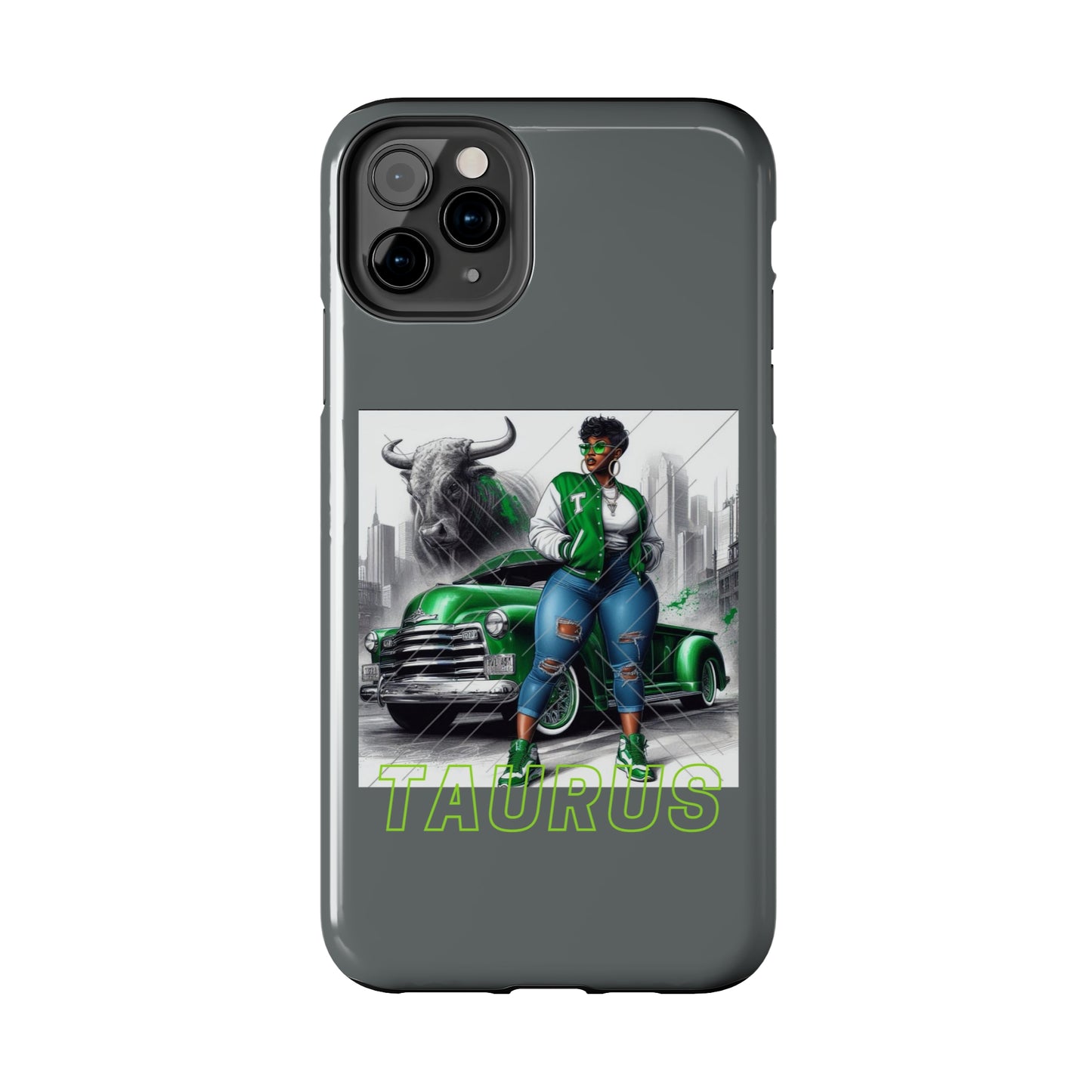 Taurus Grey Tough Phone Cases - Phone Case