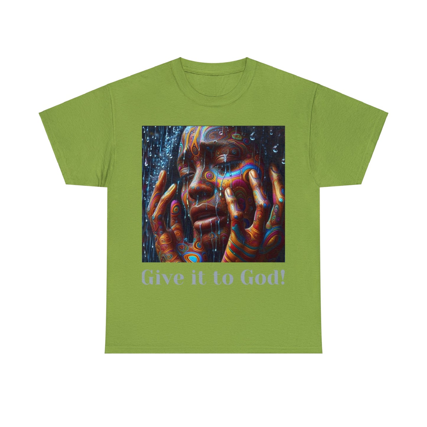 Give it God Unisex Heavy Cotton Tee - Kiwi / S - T-Shirt