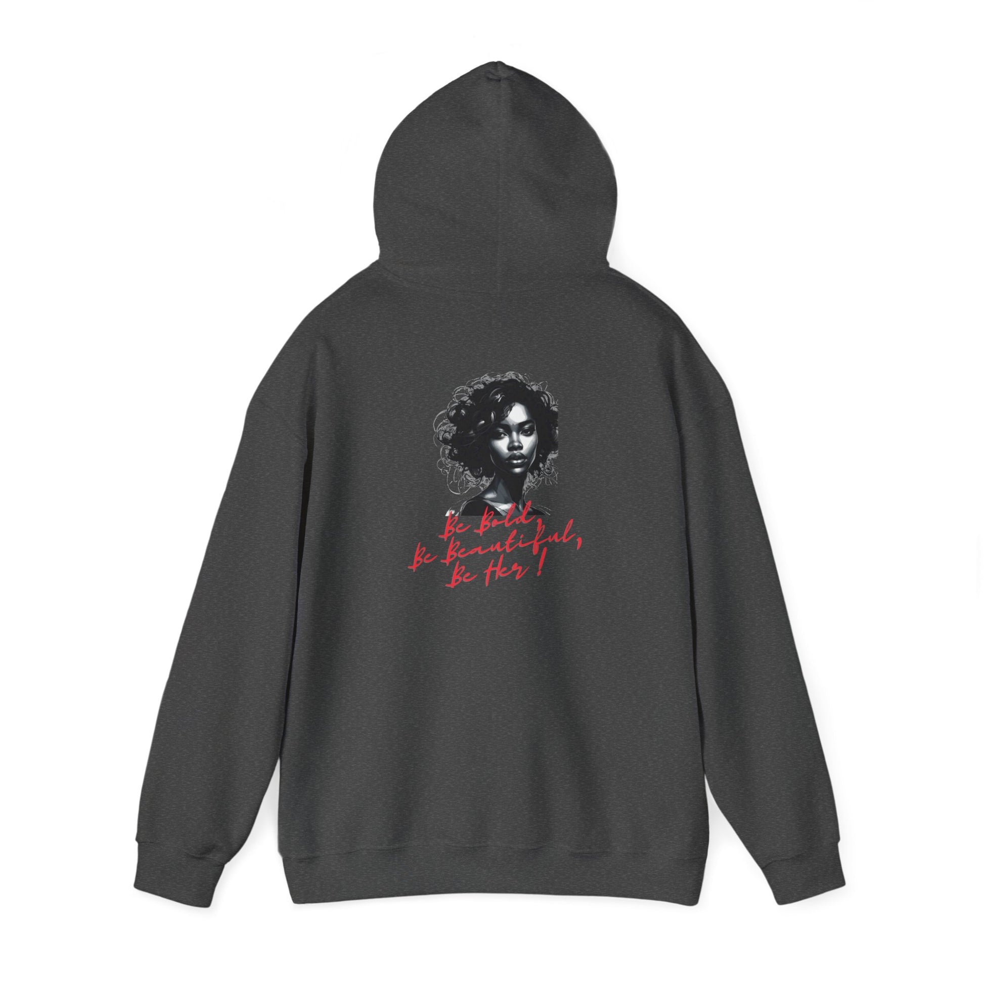 Bold Beautiful Her Hoodie Red - Dark Heather / S - Hoodie