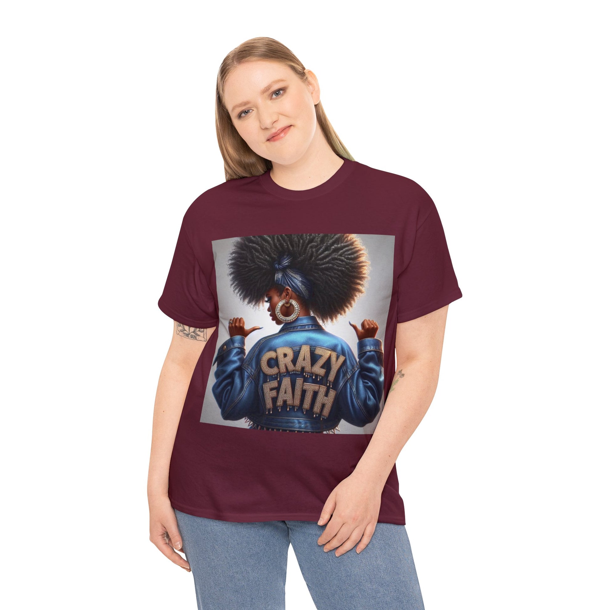 Crazy Faith Unisex Heavy Cotton Tee - T-Shirt