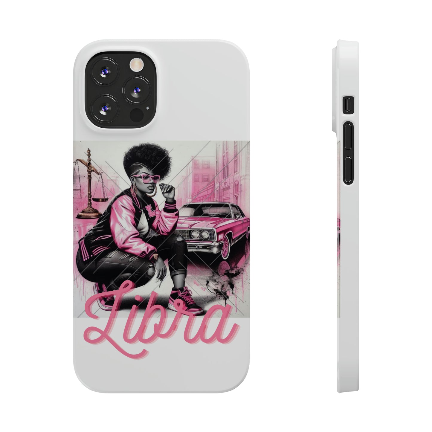 Libria White Phone Cases - iPhone 12/12 Pro - Phone Case