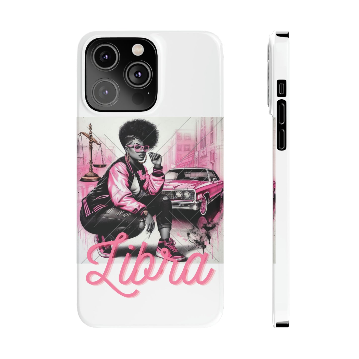 Libria White Phone Cases - iPhone 14 Pro Max - Phone Case