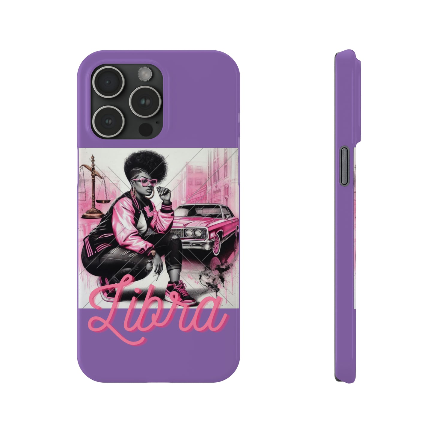 Libria Purple Phone Cases - iPhone 15 Pro Max - Phone Case