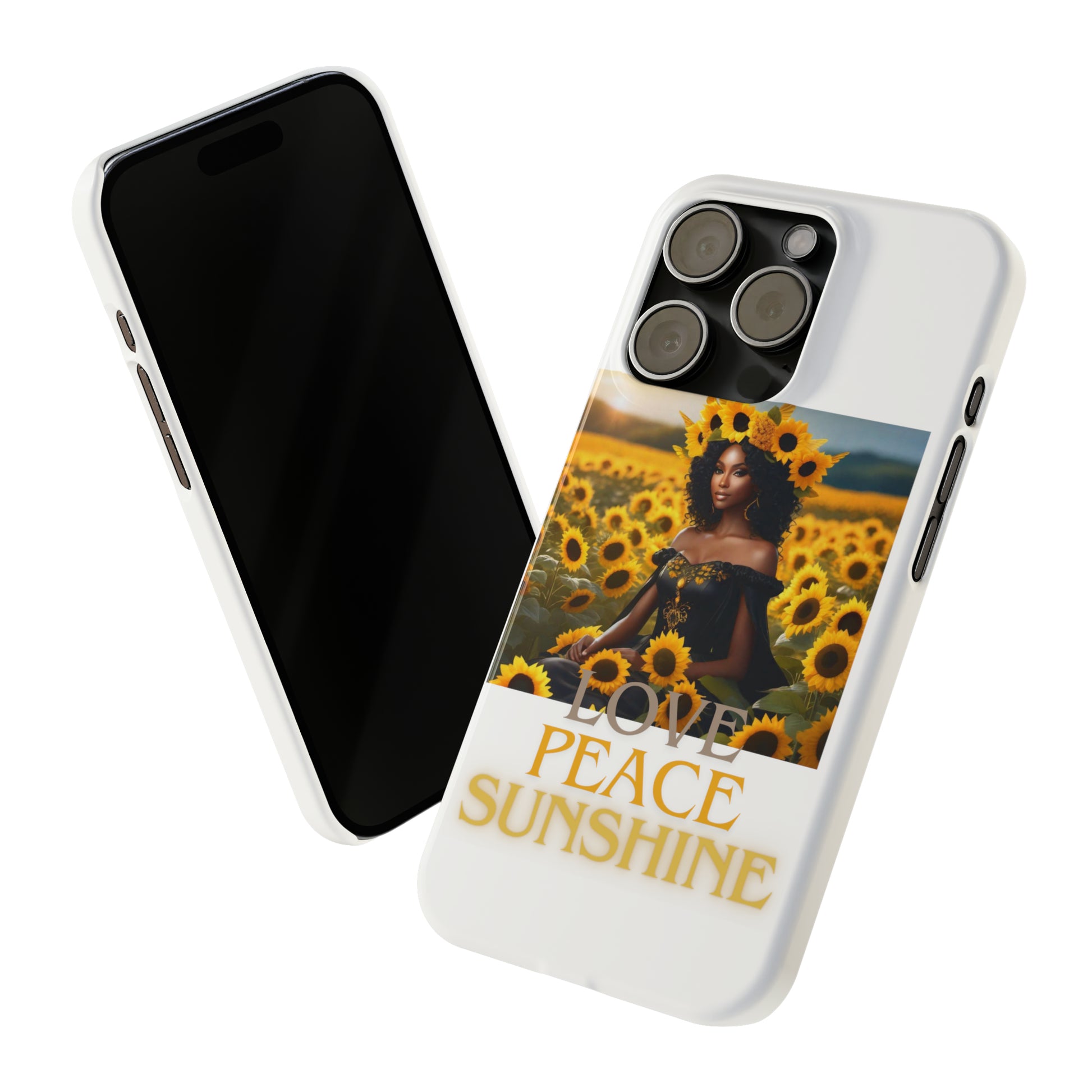 Sunshine Slim white Phone Cases - Phone Case