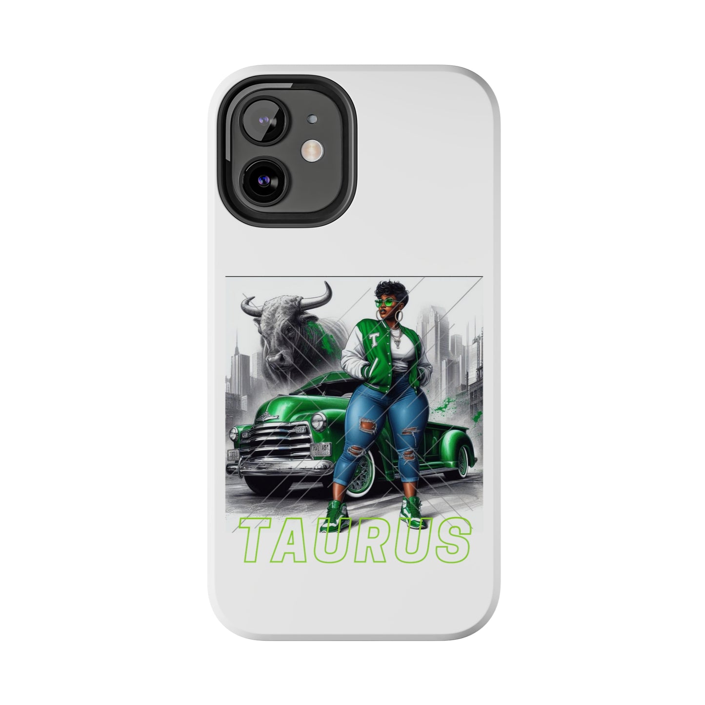 Taurus White Tough Phone Cases - Phone Case