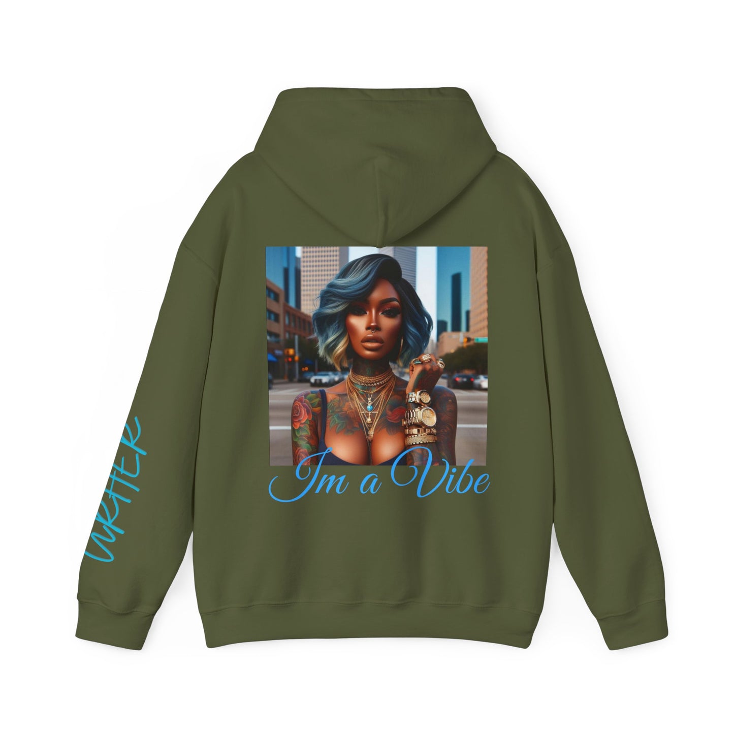 Im a Vibe bob Unisex Heavy Blend Hoodie - Military Green / S - Hoodie