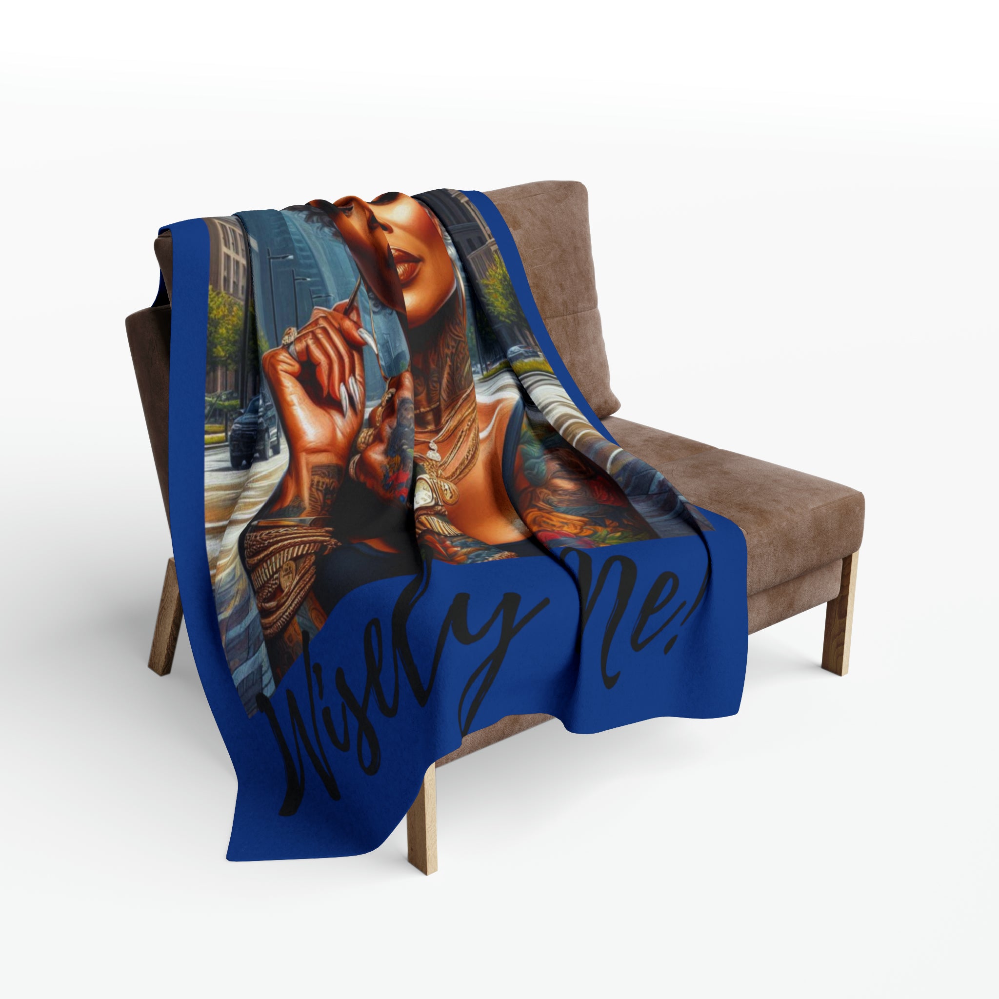 Be you Wisely me blue Arctic Fleece Blanket - Home Decor