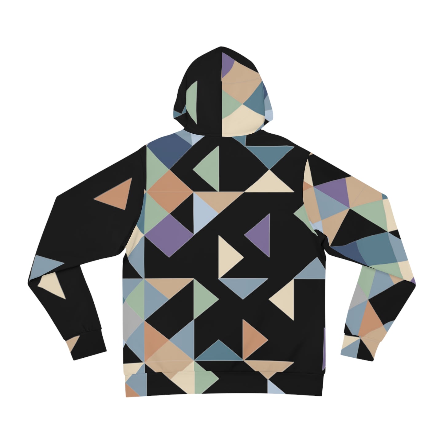 Black Geo Purple Unisex Pullover Hoodie - All Over Prints