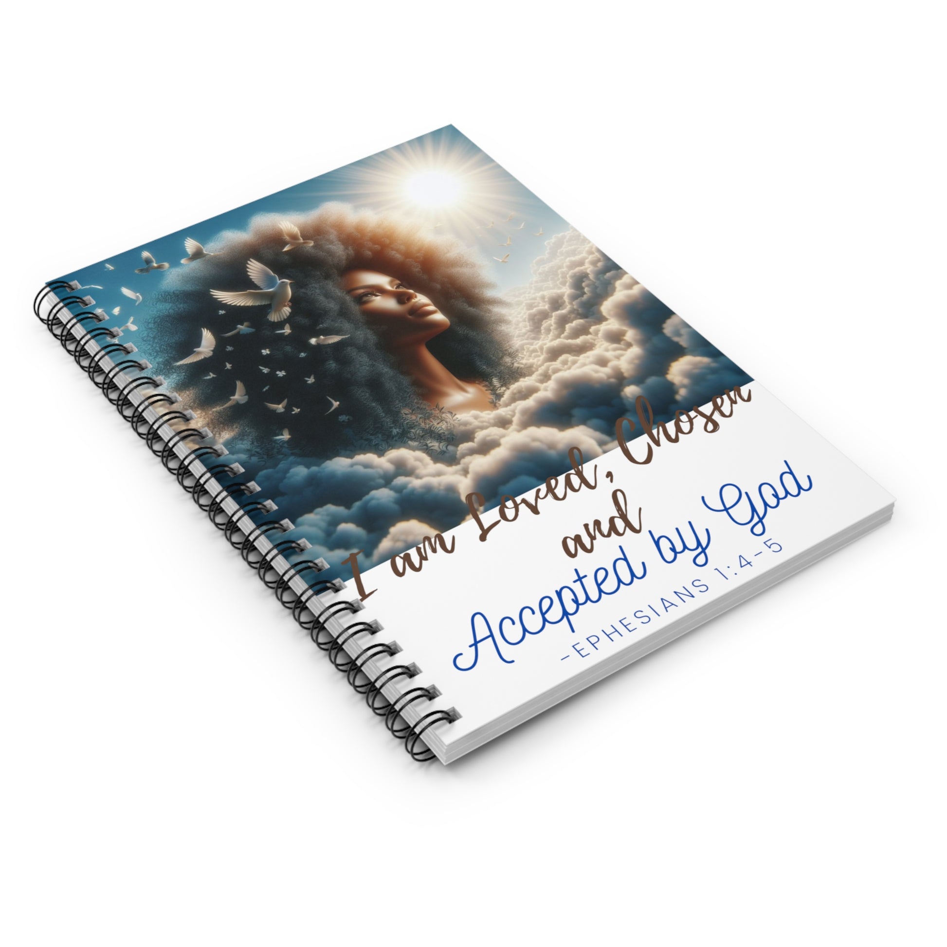 Ephesians 1 Spiral Notebook - Ruled Line - One Size - Paper products