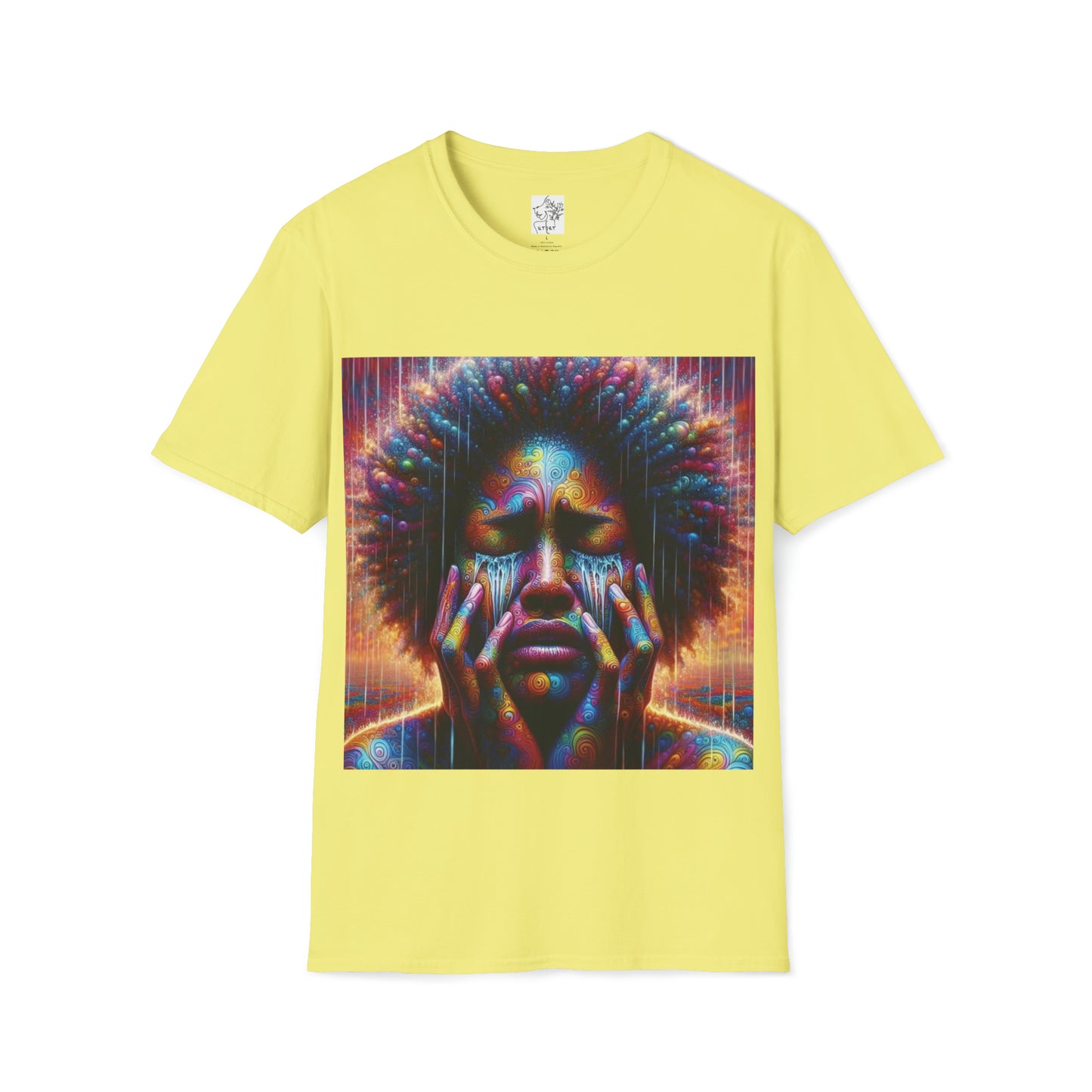 Colorful tears Tee - Cornsilk / S - T-Shirt