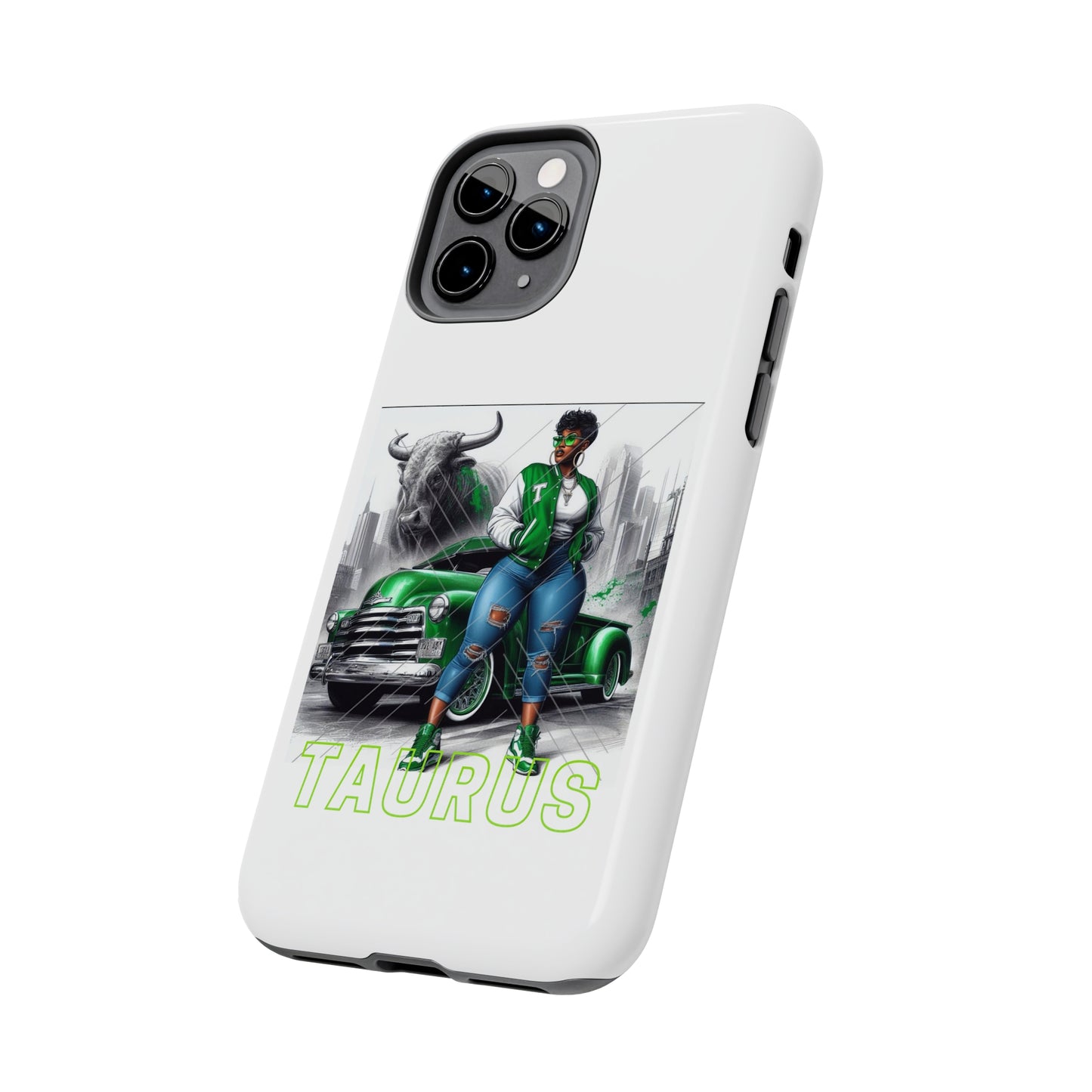 Taurus White Tough Phone Cases - Phone Case