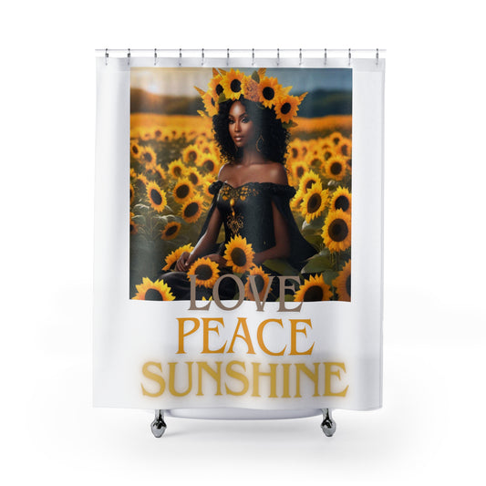 Sunshine Shower Curtains - 71’ × 74’ - Home Decor