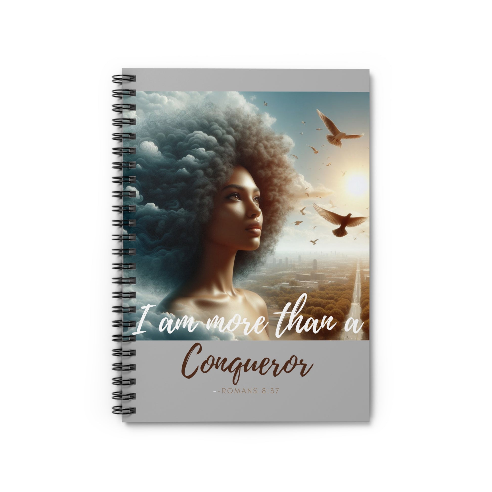 Grey Conqueror Spiral Notebook - Ruled Line - One Size - Paper products