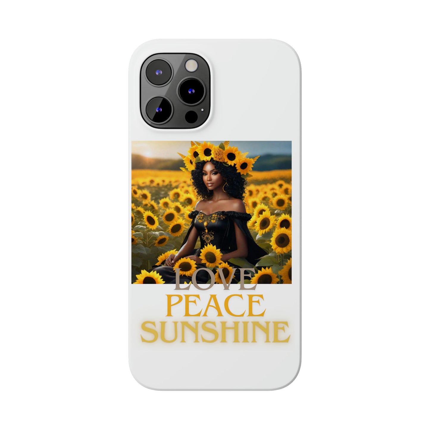 Sunshine Slim white Phone Cases - Phone Case