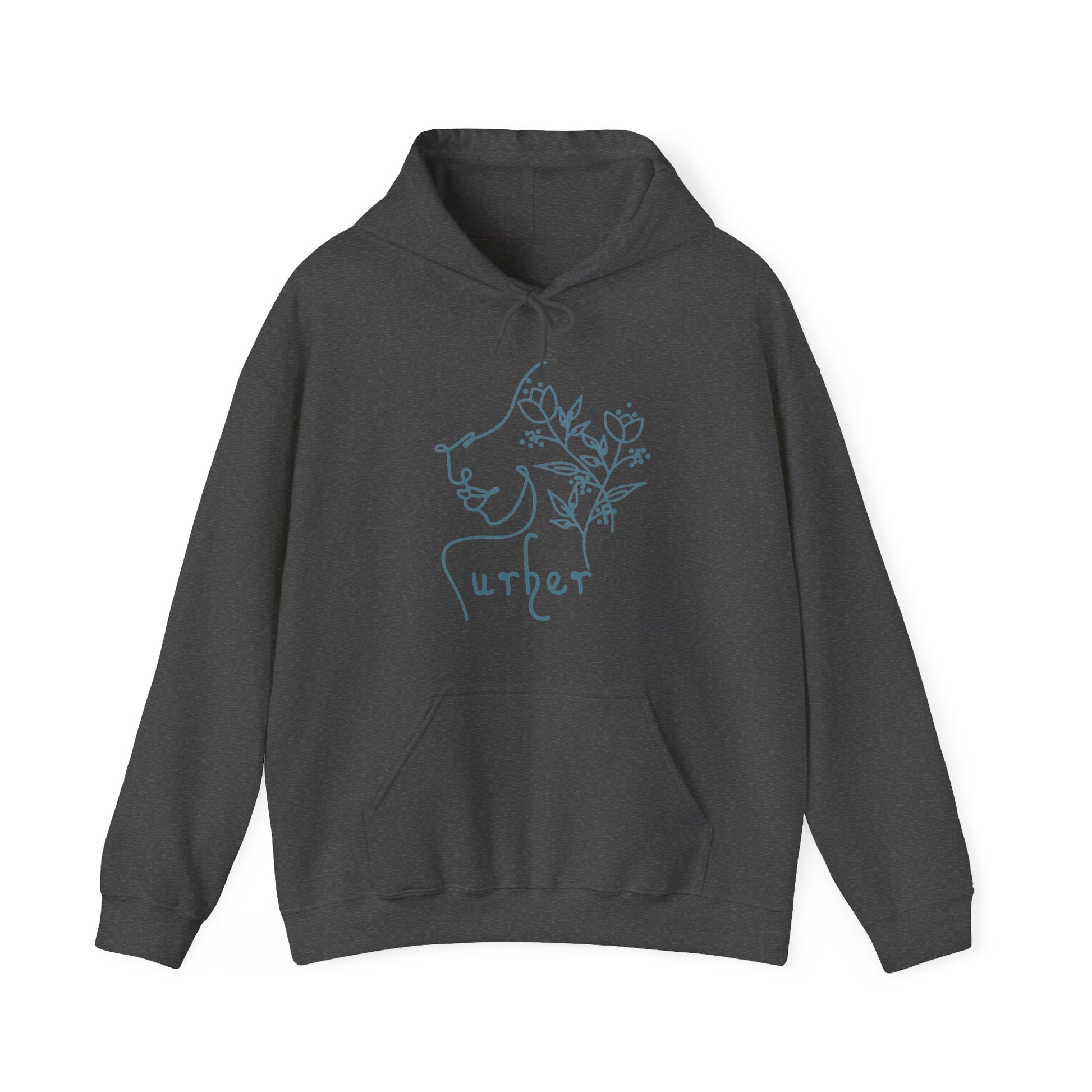 URHER Teal Hoodie - Dark Heather / S - Hoodie