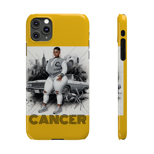 Cancer Yellow Slim Phone Cases - iPhone 11 Pro Max - Phone Case