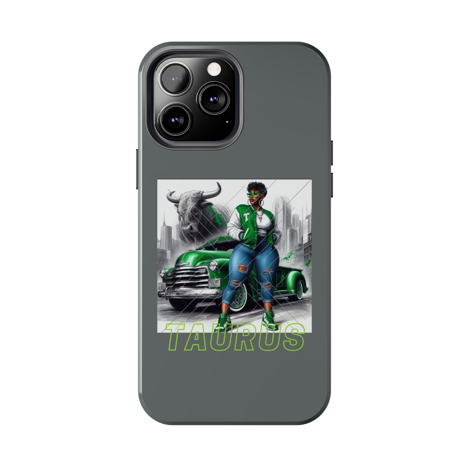 Taurus Grey Tough Phone Cases - Phone Case