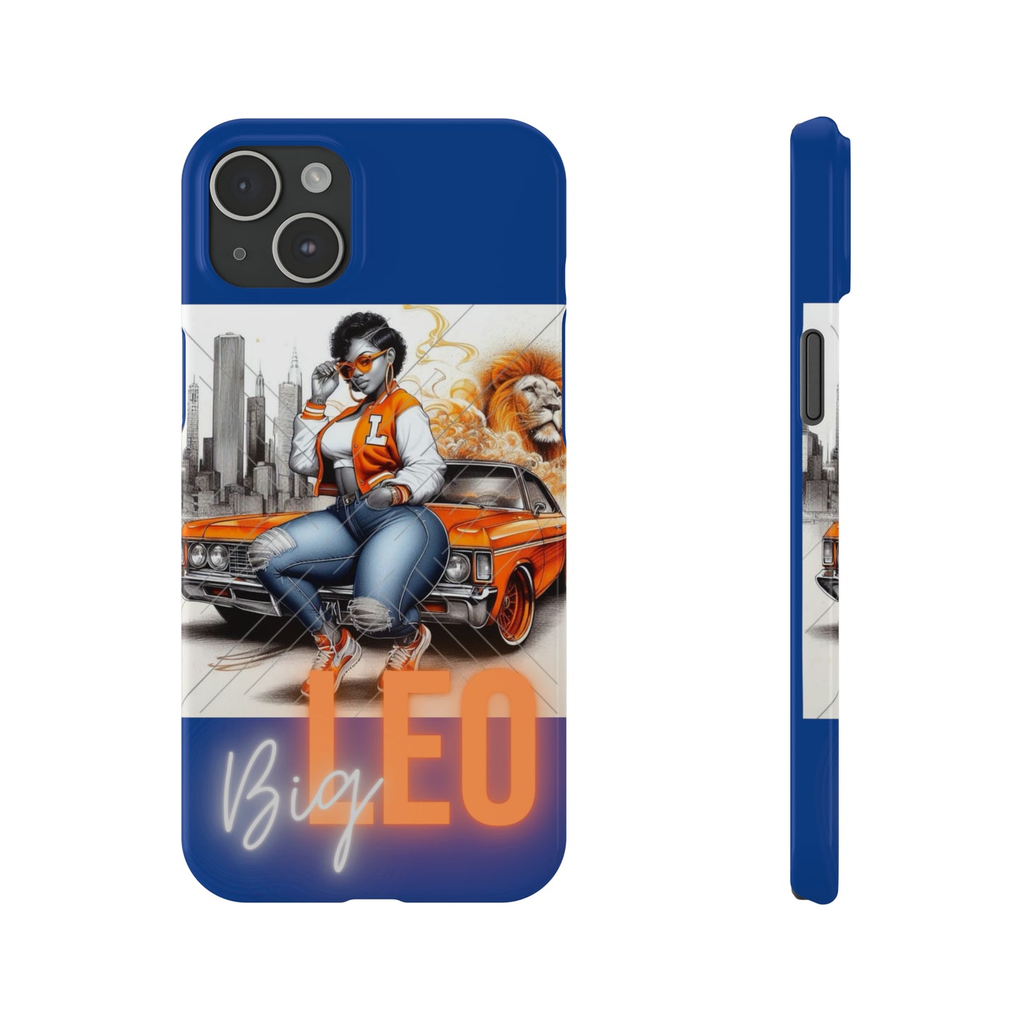 Leo Blue Phone Cases - iPhone 15 Plus - Phone Case