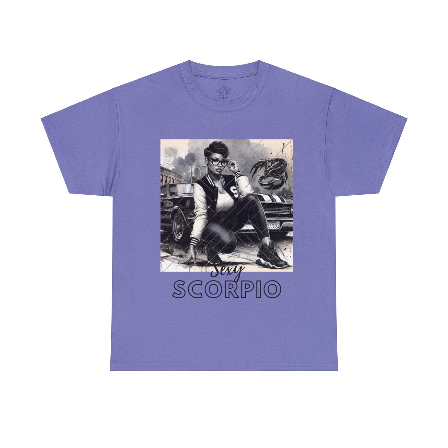 Sexy Scorpio Unisex Heavy Cotton Tee - Violet / S - T-Shirt