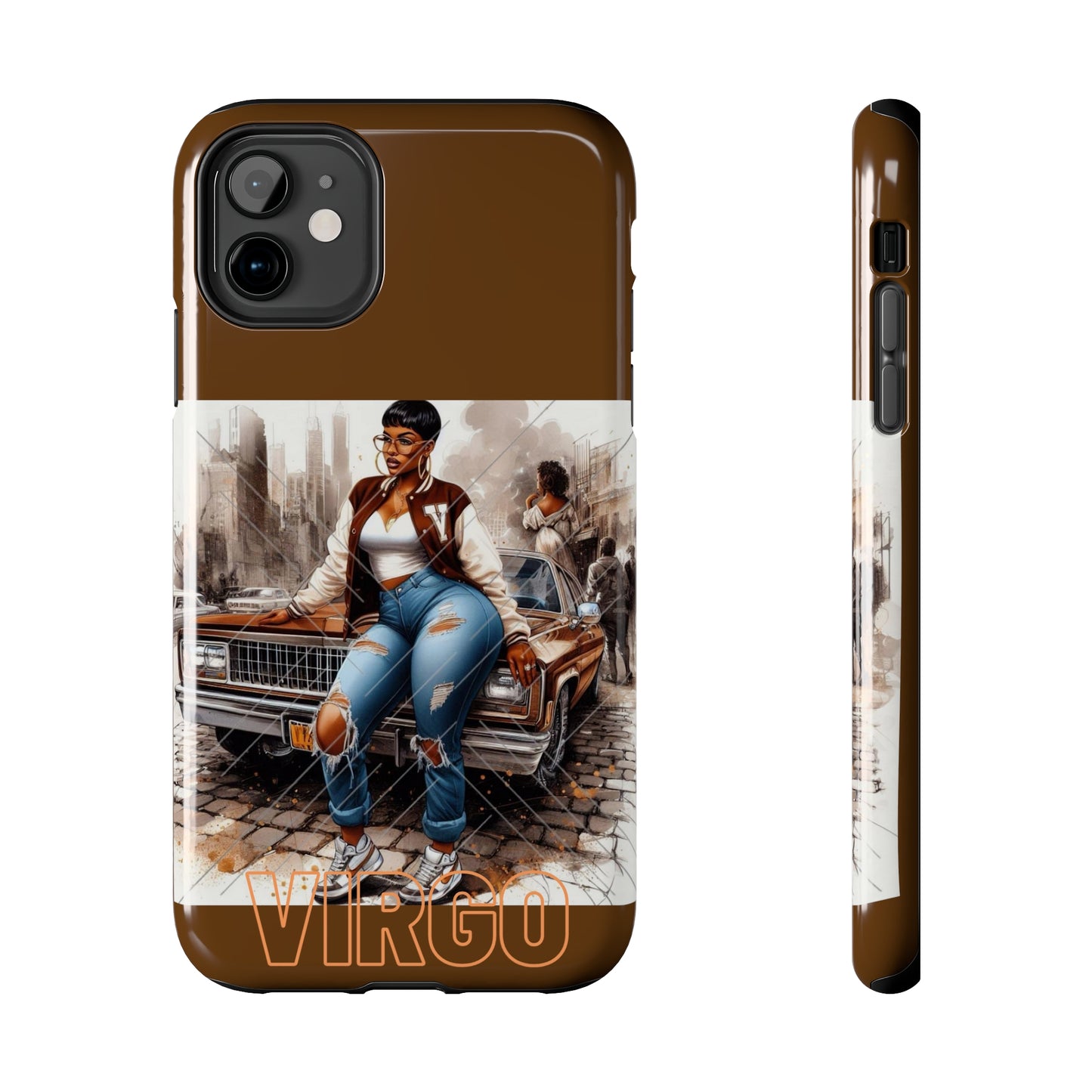 Virgo Brown Tough Phone Cases - iPhone 11 - Phone Case