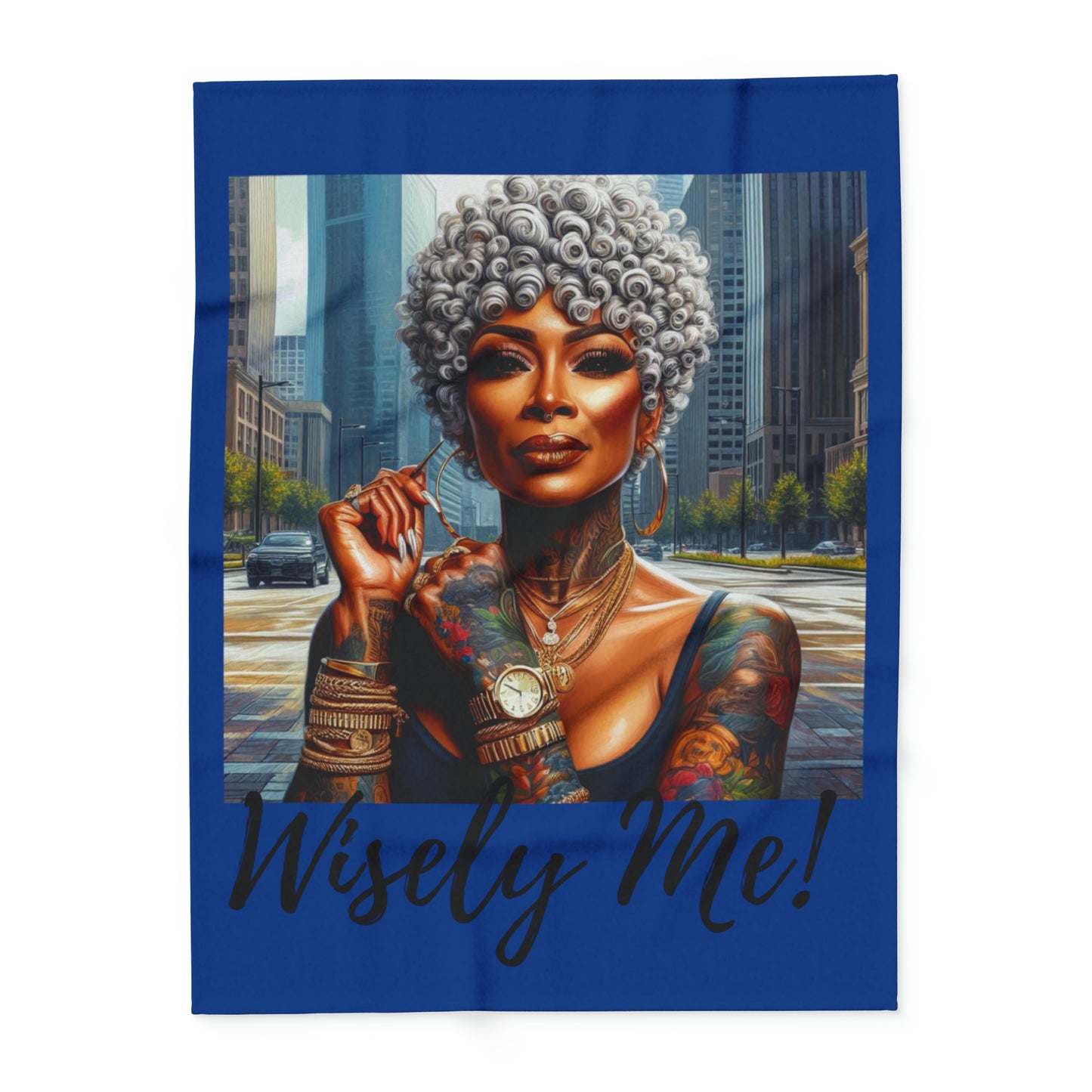 Be you Wisely me blue Arctic Fleece Blanket - Home Decor