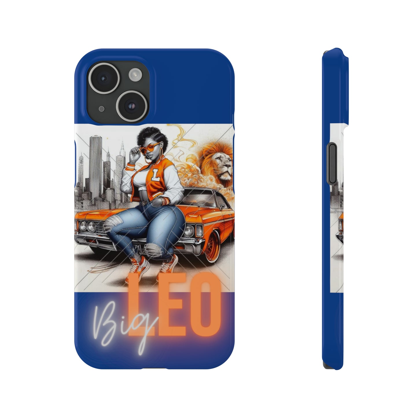 Leo Blue Phone Cases - iPhone 15 - Phone Case