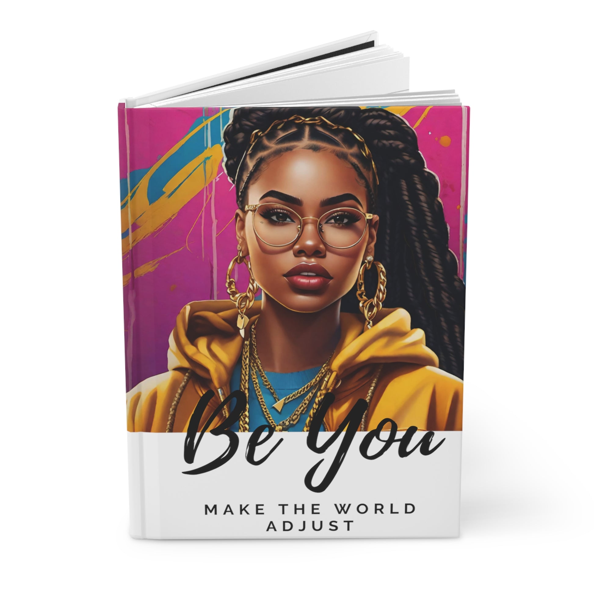 Bold Beautiful Locs White Hardcover Journal - Journal - Paper products