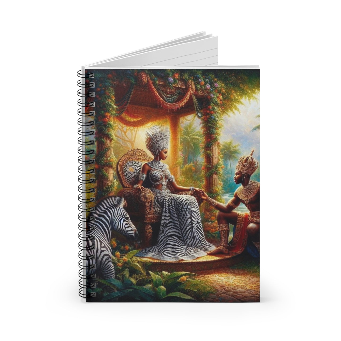 Zebra Queen Spiral Notebook - Ruled Line - One Size - Paper products