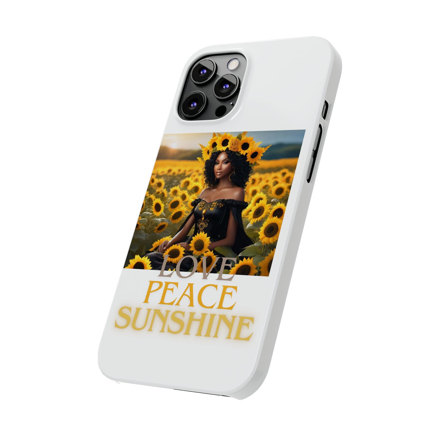 Sunshine Slim white Phone Cases - Phone Case