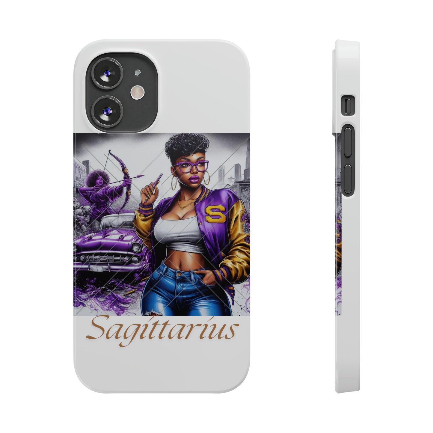 Sagittarius Slim Phone Cases - iPhone 12 Mini - Phone Case