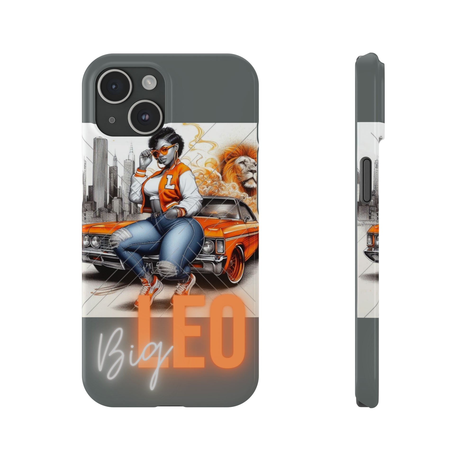 Leo Grey Phone Cases - iPhone 15 - Phone Case