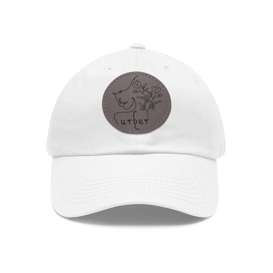 URHER Patch (Round) Hat - White / Grey patch / Circle / One size - Hats