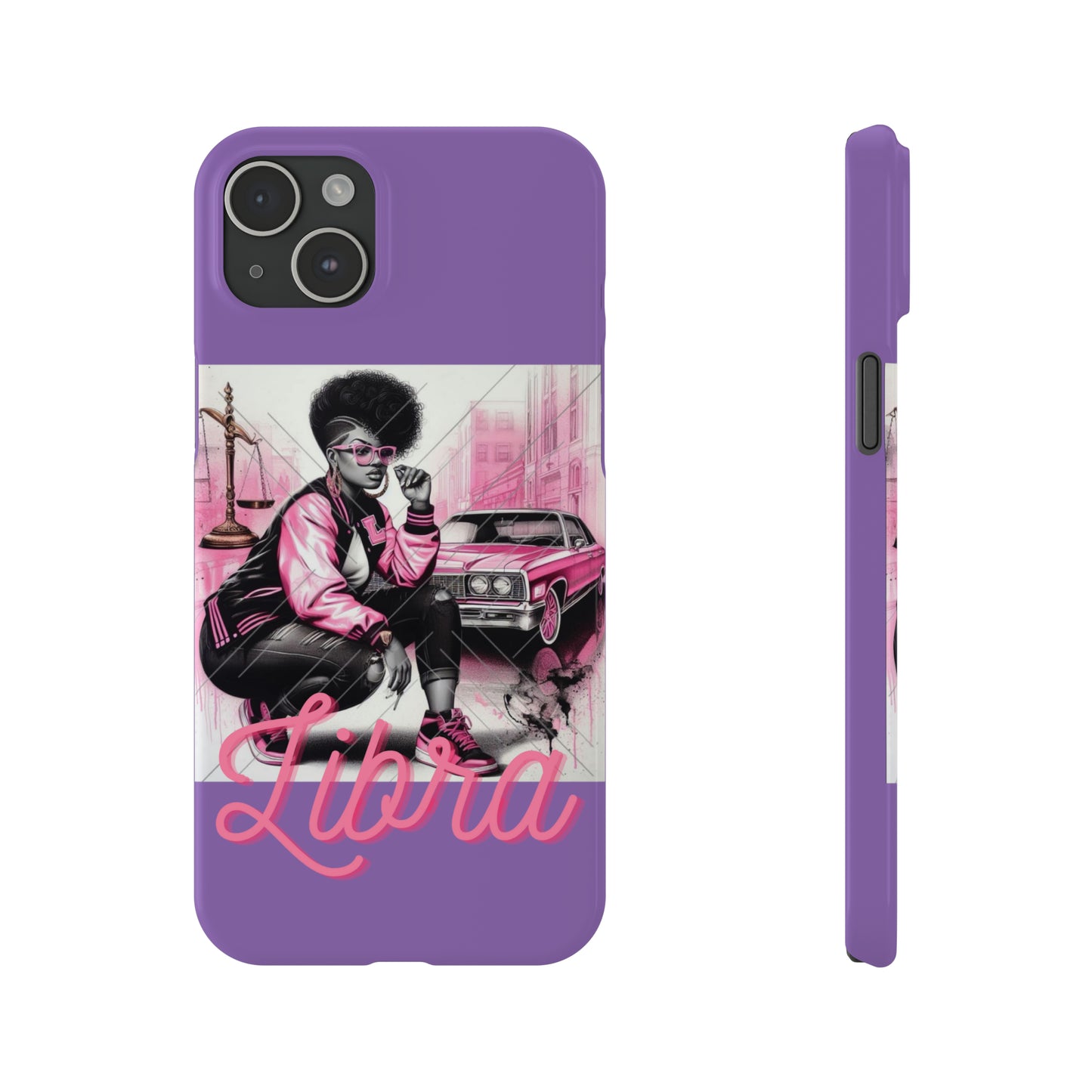 Libria Purple Phone Cases - iPhone 15 Plus - Phone Case