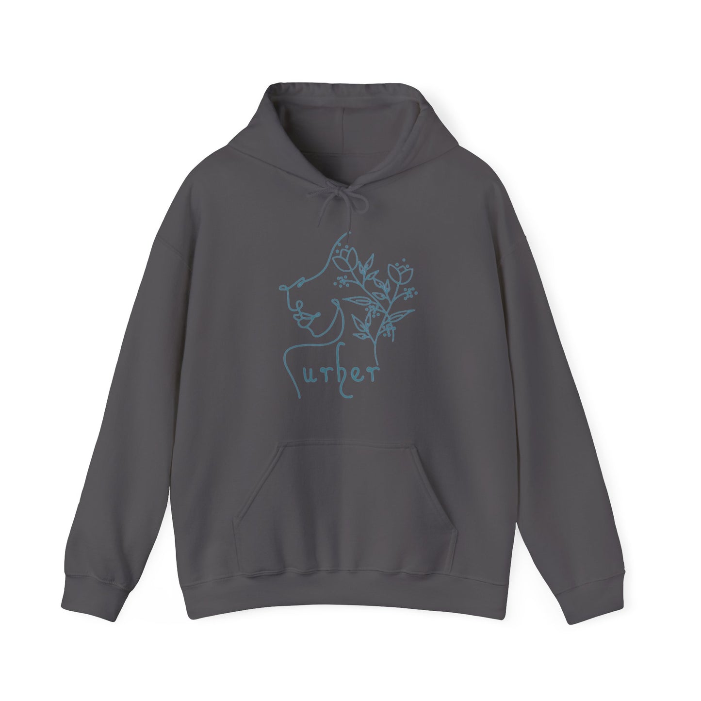 URHER Teal Hoodie - Charcoal / S - Hoodie