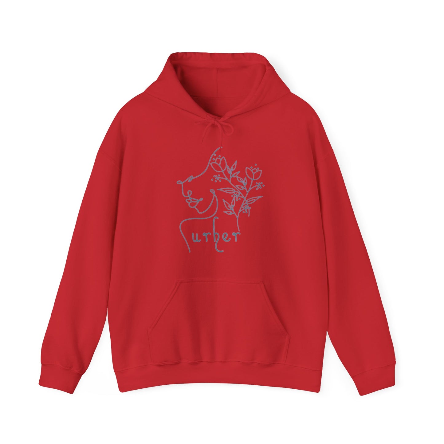 URHER Teal Hoodie - Red / S - Hoodie