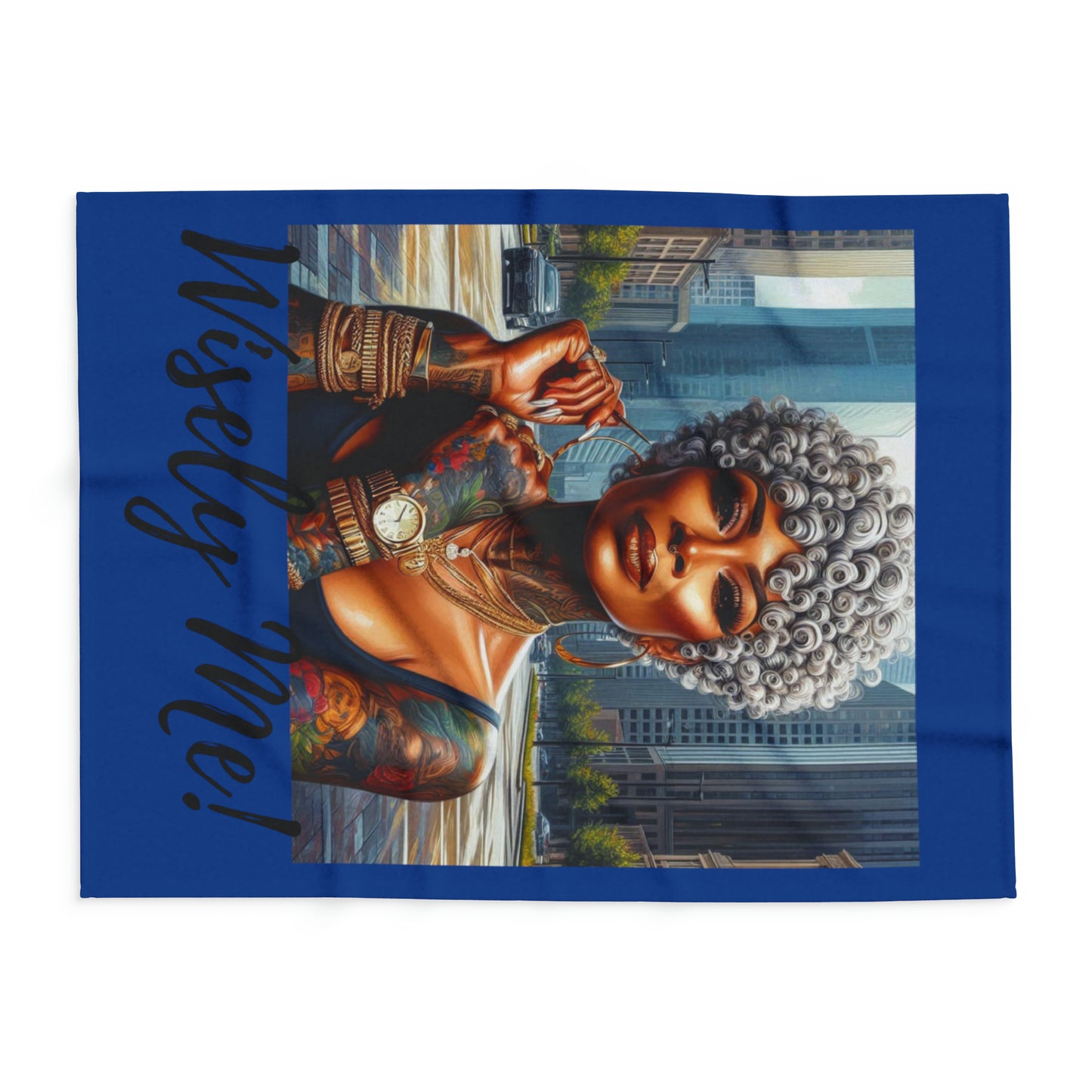 Be you Wisely me blue Arctic Fleece Blanket - Home Decor