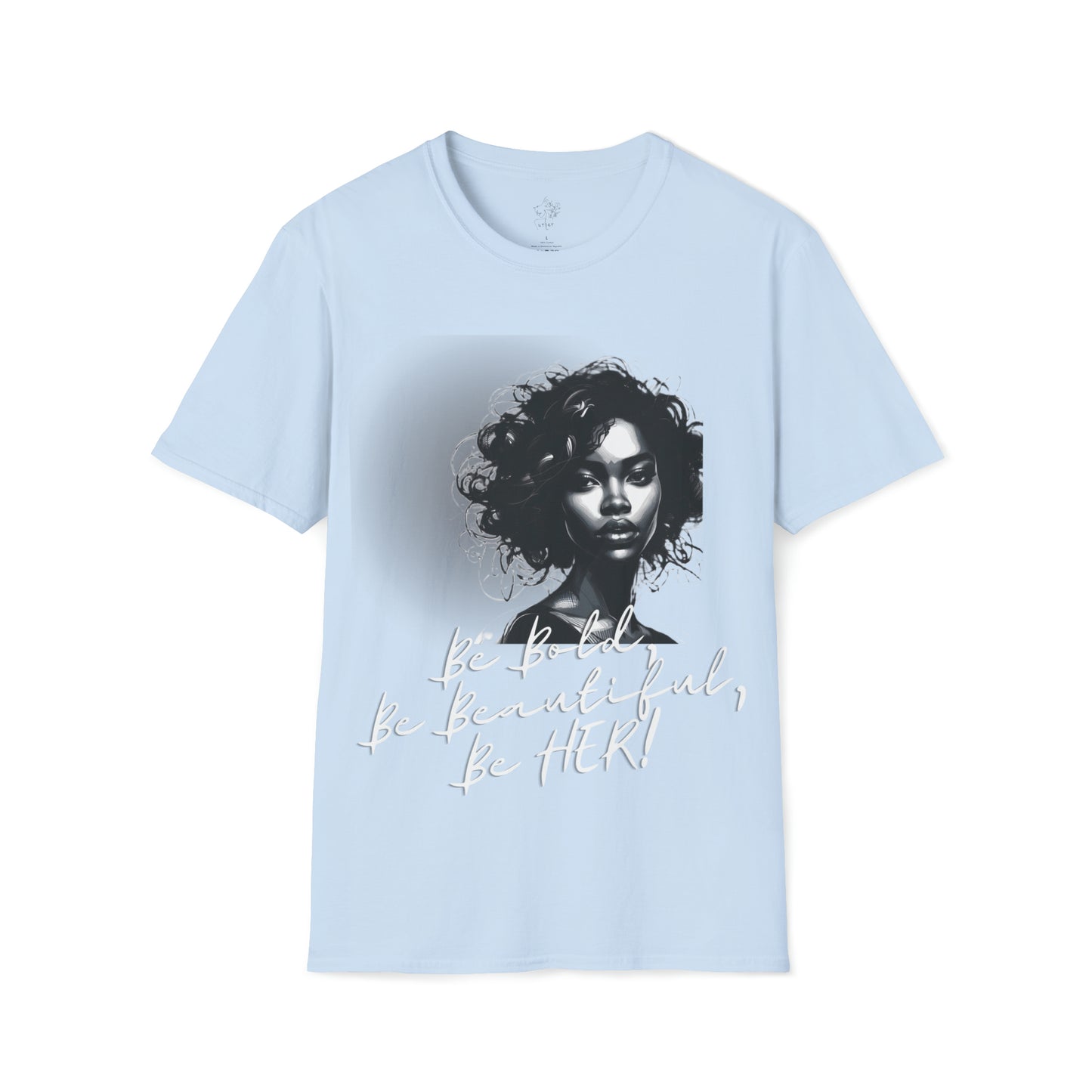 Bold Beautiful Her Blk/White - Light Blue / S - T-Shirt