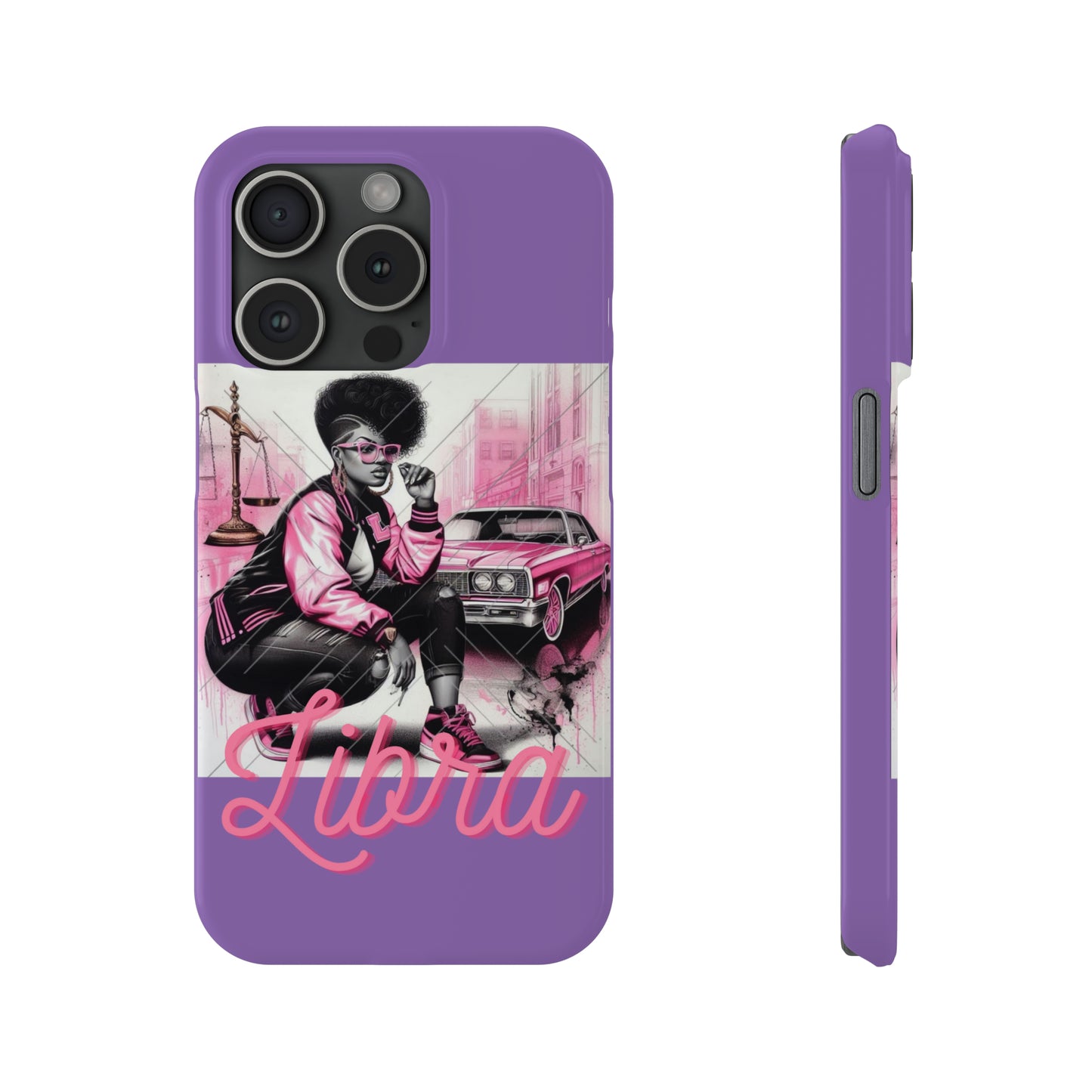 Libria Purple Phone Cases - iPhone 15 Pro - Phone Case