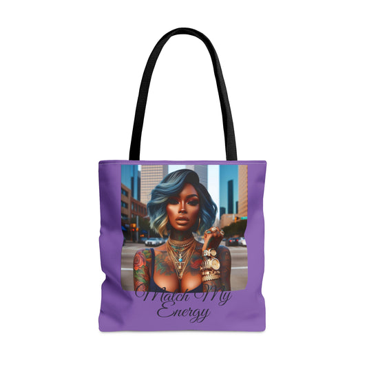 Match my energy bob Tote Bag Purple - Large - Bags