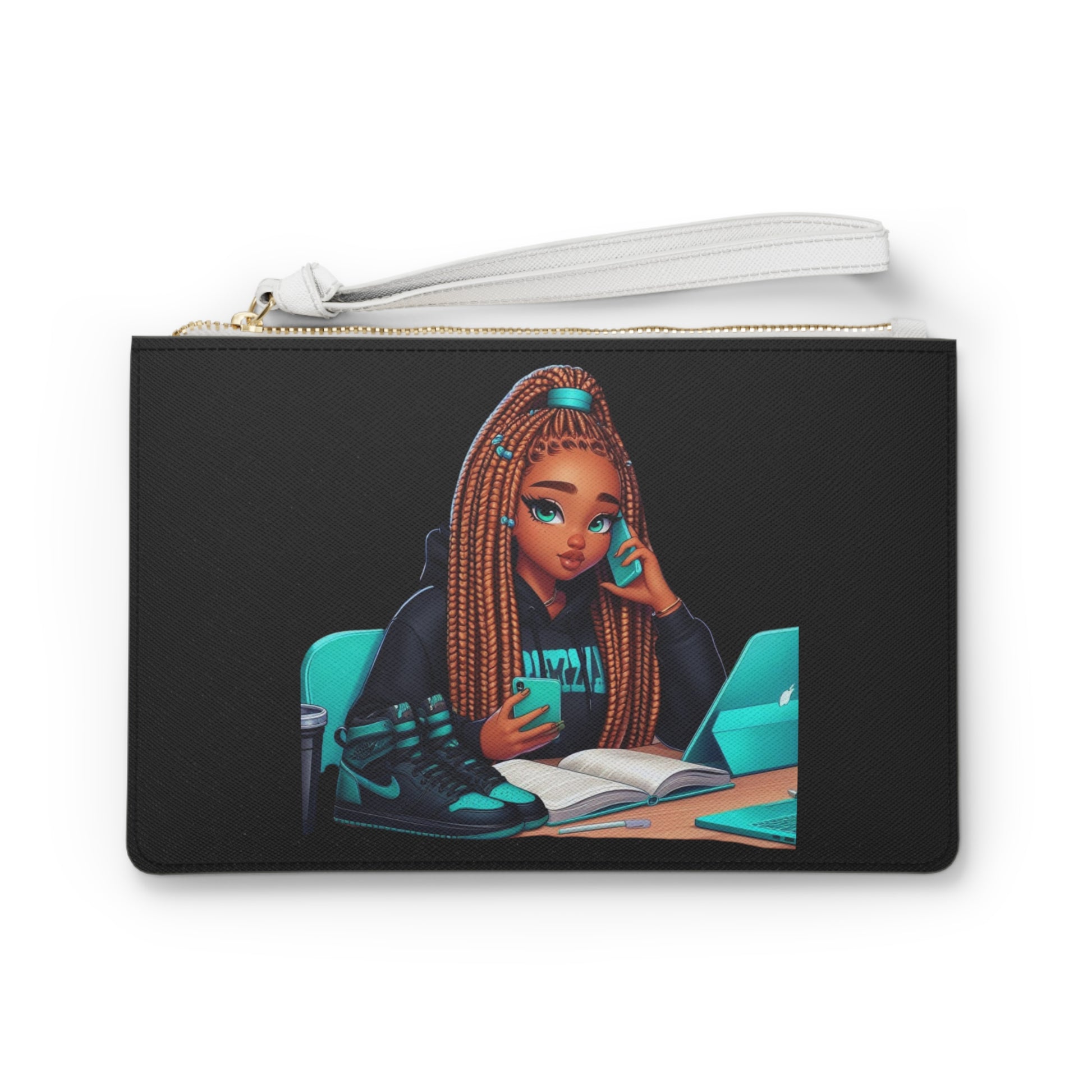 Clutch Bag teal/blk - One size - Bags