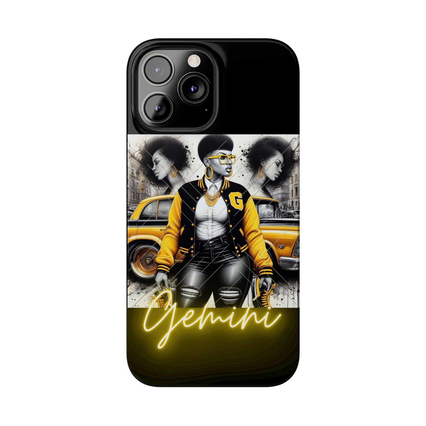 Gemini blk Phone Cases - Phone Case