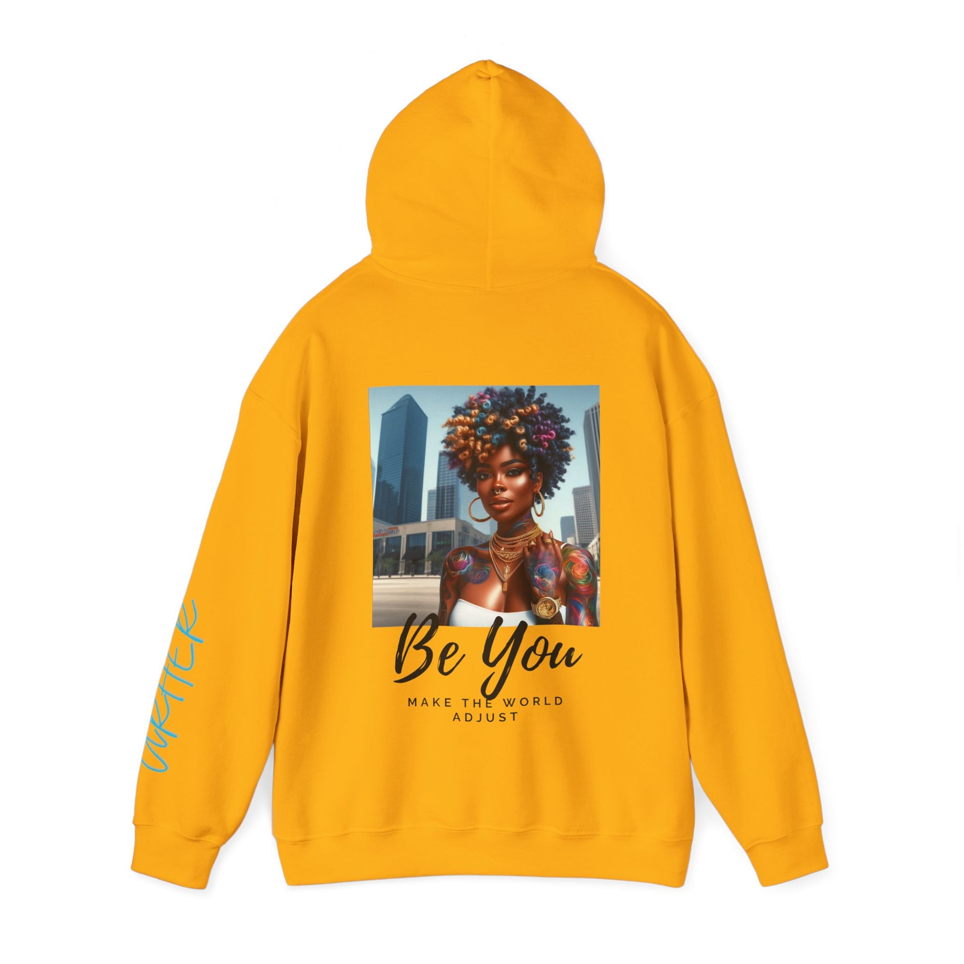 Be You Curly Unisex Heavy Blend Hoodie - Hoodie