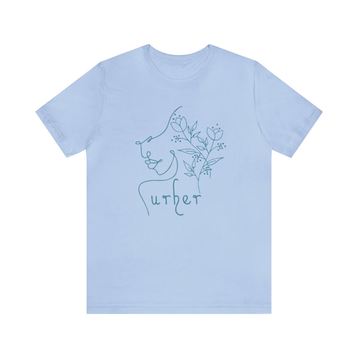 URHER Sleeve Tee - Baby Blue / S - T-Shirt