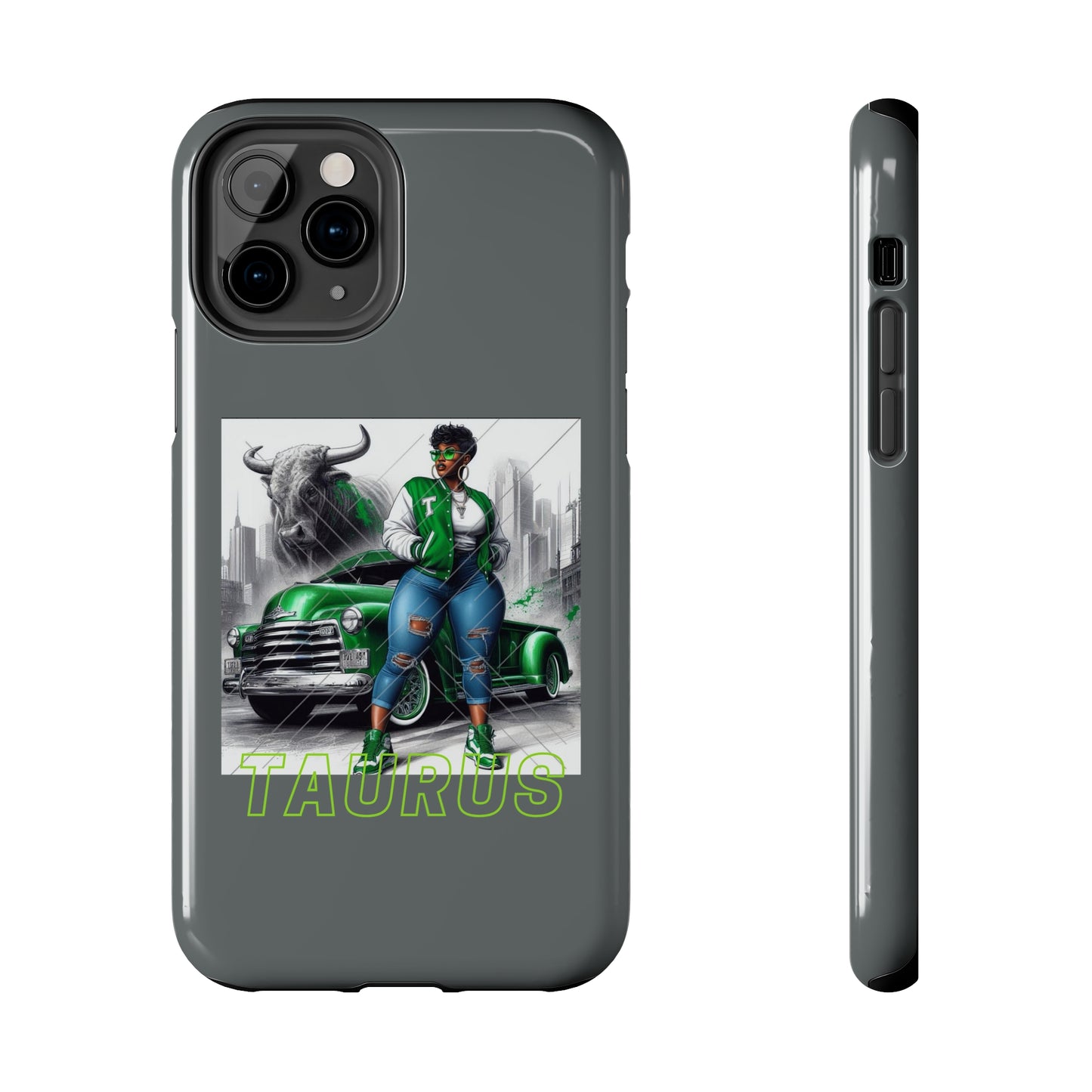 Taurus Grey Tough Phone Cases - iPhone 11 Pro - Phone Case