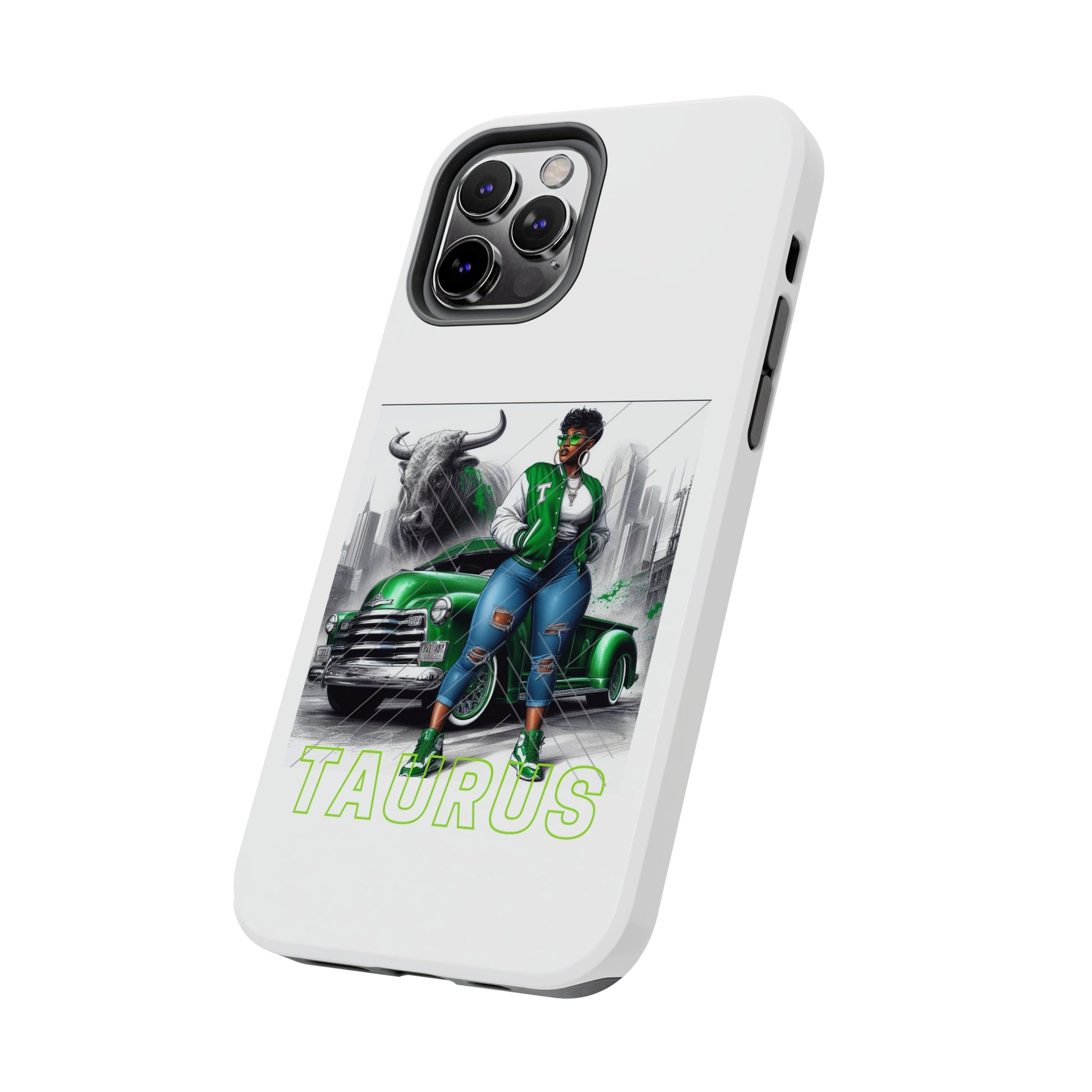 Taurus White Tough Phone Cases - Phone Case