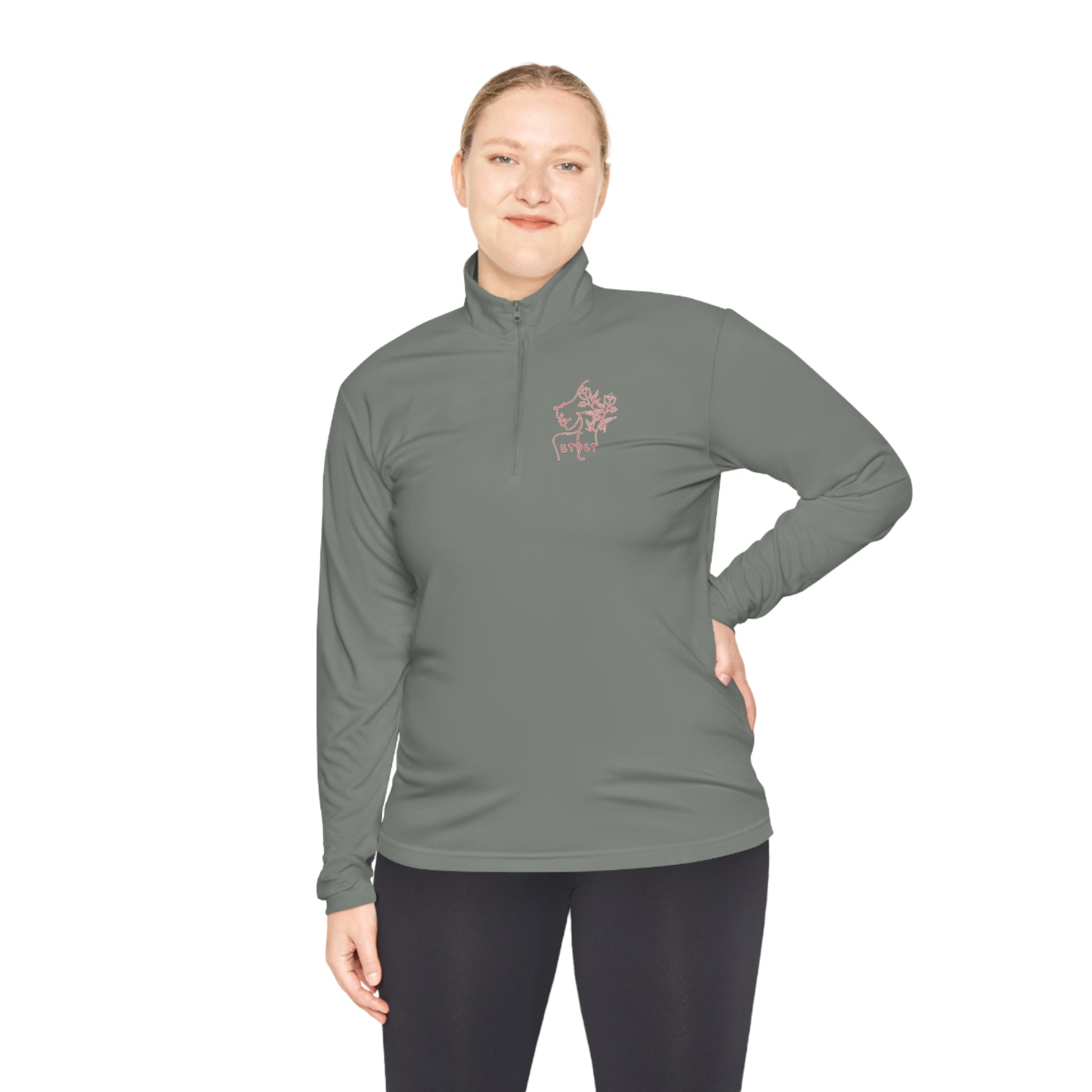 Bet on me White Unisex Quarter-Zip Pullover - Long-sleeve