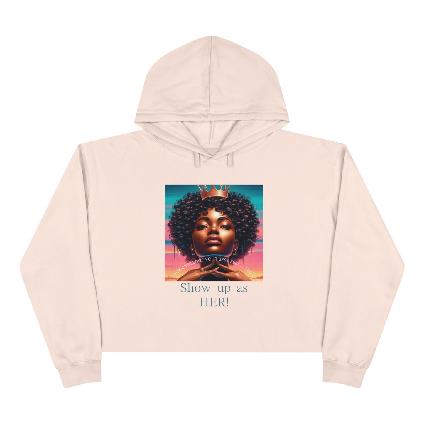 Show up Crop Hoodie - Hoodie