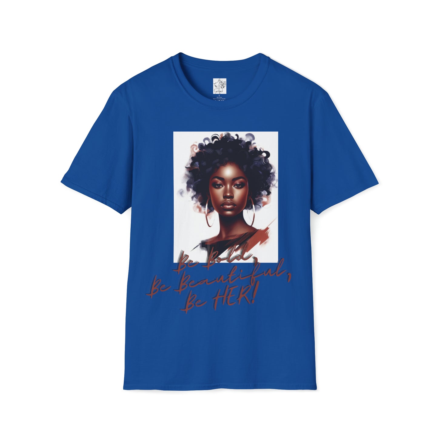 Bold Beautiful Her Hoops - Royal / S - T-Shirt